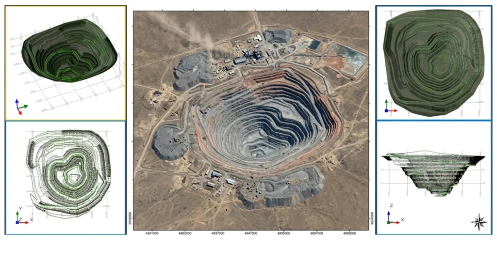 3D-моделирование горного плана месторождения, программа Deswik
