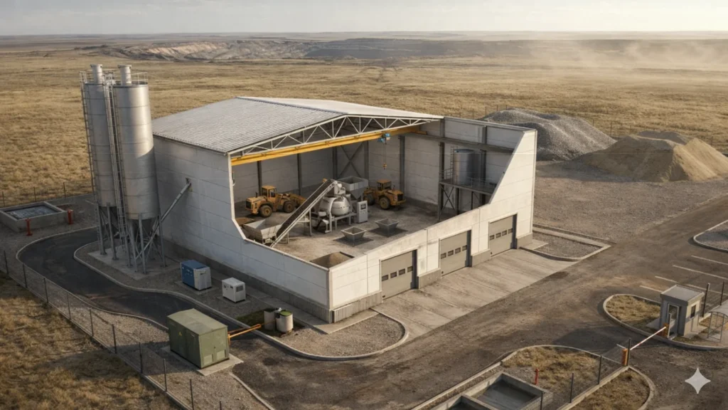 Комплекс для изготовления и перепуска торкрет-бетонной смеси на хромовом месторождении, Актюбинская область